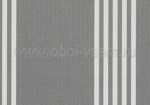   Oxford Stripe Charcoal Ian Mankin Wallcovering (Ian Mankin)