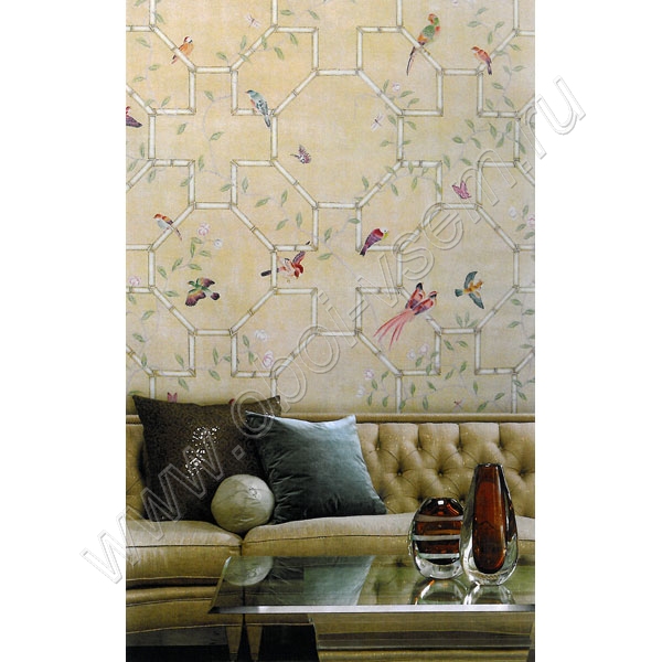   Bamboo and Birds Fine Painted Decor (Paul Montgomery)